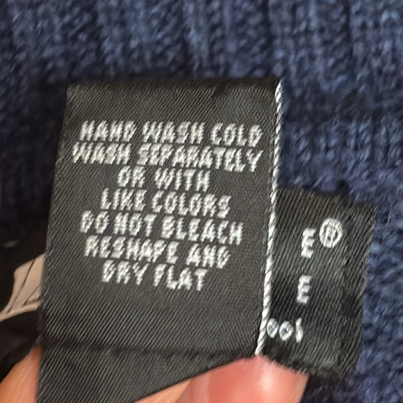 Carole Little Navy Open Front Cardigan 100% Merino Wool - Picture 8 of 8